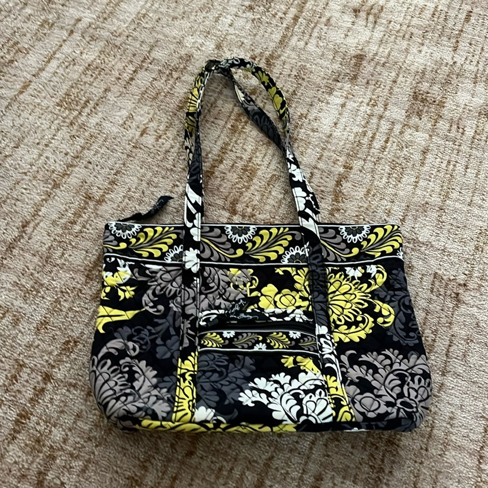 Vera Bradley baroque floral tote bag